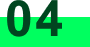 Imagem com o número 01 e um background retangular na cor verde atrás do número, seguido por duas setas direcionando para a direita.